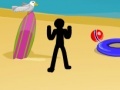 Gra Stickman Death Beach