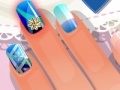 Gra Winter nail design