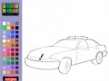 Gra Police car coloring