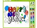 Gra Happy New Year Coloring