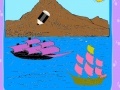 Gra Vessels on the island coloring