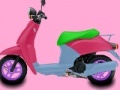 Gra Pink motorcycle coloring