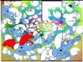 Gra Puzzle 100 Smurfth