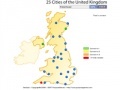 Gra 25 cities of the United Kingdom
