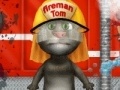 Gra Talking Tom Firetruck Washing 