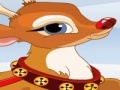 Gra Christmas girl with reindeer - dress up