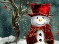 Gra Cute Snowmen Jigsaw