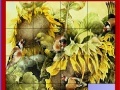 Gra Birds and Sunflowers Slide Puzzle