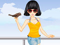 Gra Fashion Girl And Cute Birds
