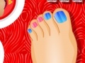 Gra Floral Toe Nail Designs