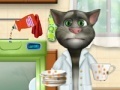 Gra Talking Tom. Washing dishes