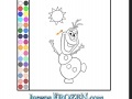 Gra Coloring: Olaf on the Sun