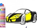 Gra Fast yellow car coloring