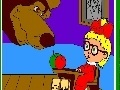 Gra Masha at a lesson at the Bear
