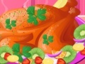 Gra Roast Turkey in Thanksgiving Day