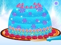 Gra Frozen. Princess gown cake decor