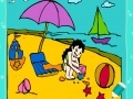 Gra Little Girl In The Beach Coloring