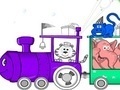 Gra Animal Train Coloring