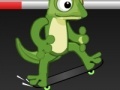 Gra Gecko skateboarding
