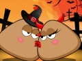 Gra Pou. Halloween kissing