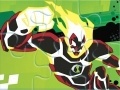 Gra Ben 10: Puzzles Man fire