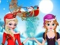 Gra Elsa And Anna Helping Santa