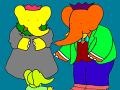 Gra Babar and Badou: Coloring