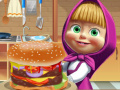 Gra Masha & the bear Cooking Big Burger 
