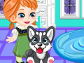 Gra Frozen Anna Puppy Caring