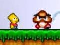 Gra Bart and Homer in Mario World