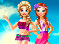 Gra Elsa And Anna Summer Vacation