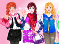 Gra Dress Up Winter Friends