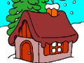 Gra House in Winter Forest Coloring