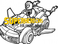Gra Superhero Cars Coloring Book