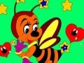 Gra Kid`s coloring: Little bee