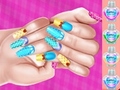 Gra Elsa Princess Theme Nail Art Diy