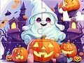 Gra Jigsaw Puzzle: Halloween Cute Ghost