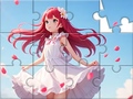 Gra Jigsaw Puzzle: White Dress Girl