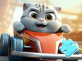 Gra Jigsaw Puzzle: Cat Racing Driver
