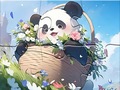 Gra Jigsaw Puzzle: Blanket Panda