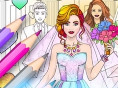 Gra Wedding Coloring Dress Up Game