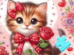 Gra Jigsaw Puzzle: Bowknot Cat