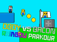 Gra Obby vs Bacon Rainbow Parkour