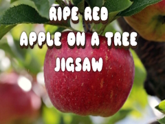 Gra Ripe Red Apple on a Tree Jigsaw