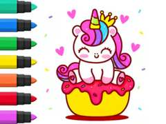 Gra Coloring Book: Unicorn Cupcake