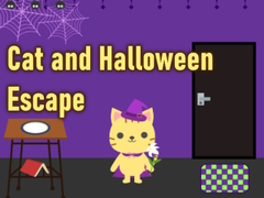 Gra Cat and Halloween Escape