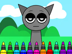 Gra Coloring Book: Sprunki Incredibox Gray