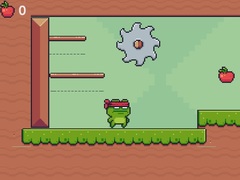 Gra Green Ninja Collects Apples