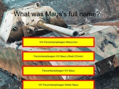 Gra Tank Quiz: Maus