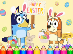Gra Coloring Book: Bluey Happy Easter